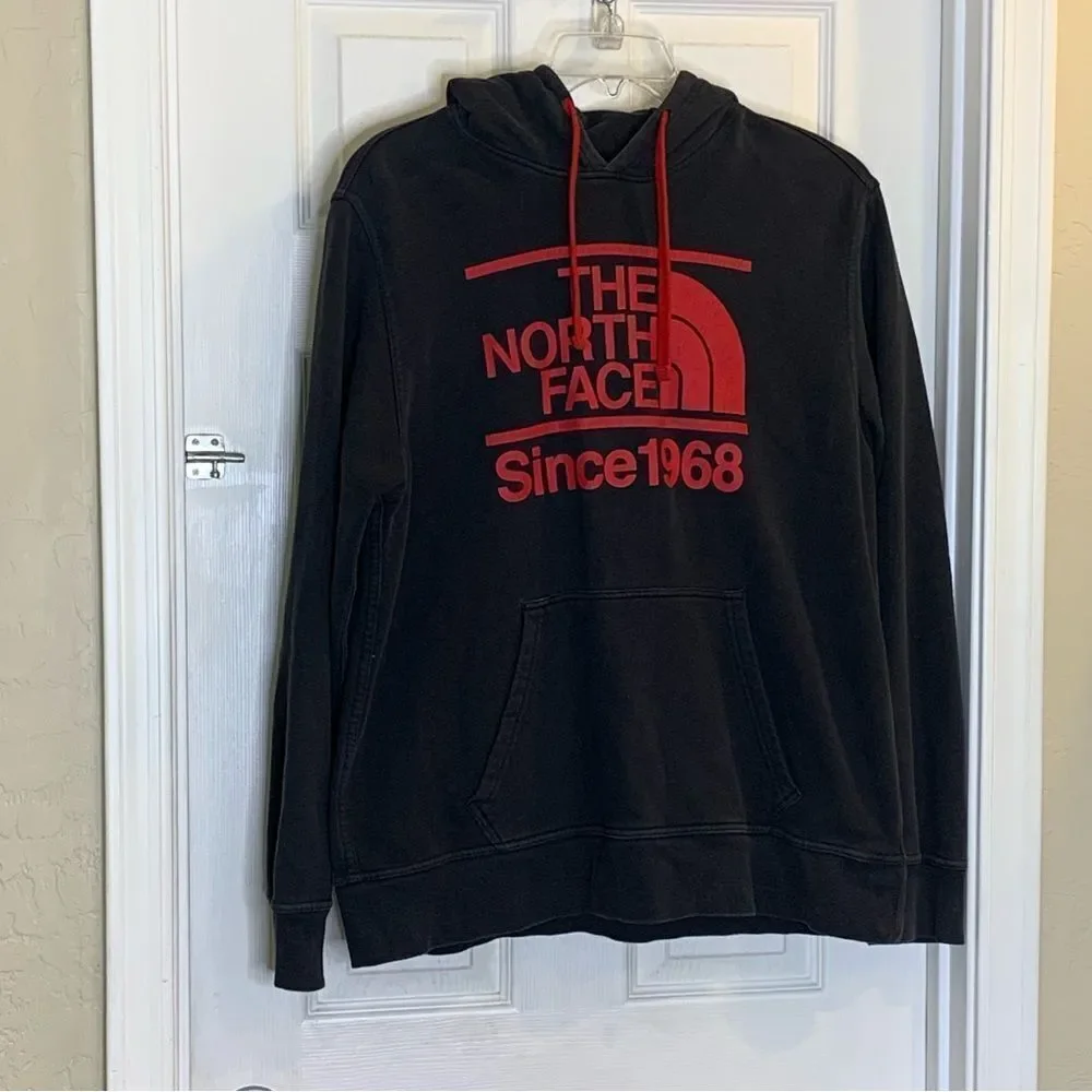 The North Face Men’s Hoodie Size Large Black and Red
